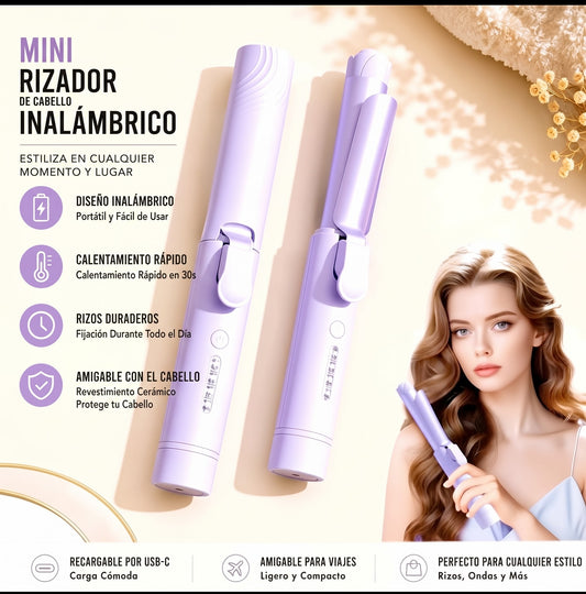 Rizador y Alisador Portátil Inalámbrico